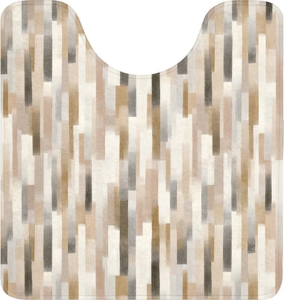 WC mat met uitsparing 55x60 cm - Antislip - Abstract - Patroon - Kwaststreken - Toiletmat met uitsnijding - Vloermat - Douchemat - Toilet tapijt - Toiletmatten