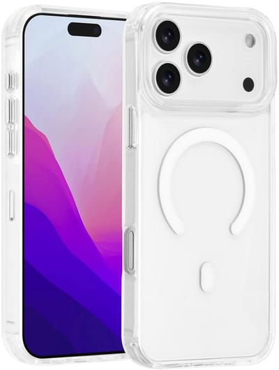TUNIQ Back cover voor iPhone 17 Pro Max - MagSafe - Antishock - Transparant