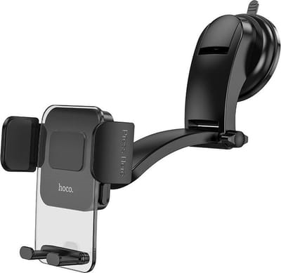 Hoco CA118 Universele Telefoonhouder Auto Raam/Dashboard met Zuignap Zwart