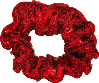 Snowflake - Hair Scrunchie - Mystique Glansstof - Turnen - Meisjes - Haarwokkel - Elastisch - Rood - One Size