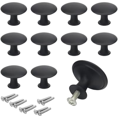 10 Stuks Vintage Kastdeurgrepen 30mm, Ronde Ladeknoppen voor Keuken, Meubelaccessoires en Kastdeuren