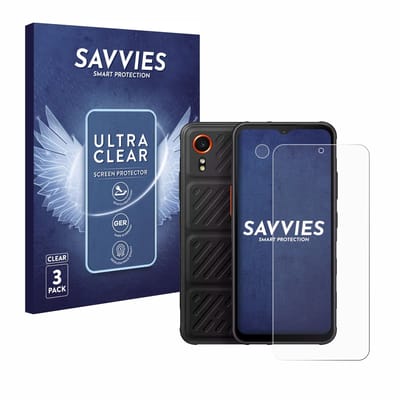 Savvies - Screenprotector voor Samsung Galaxy XCover 7 (Voor+Camera) - Folie Beschermfolie transparant 6 Stuks
