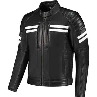Motor leren jas Rusty Stitches Jack Steve
