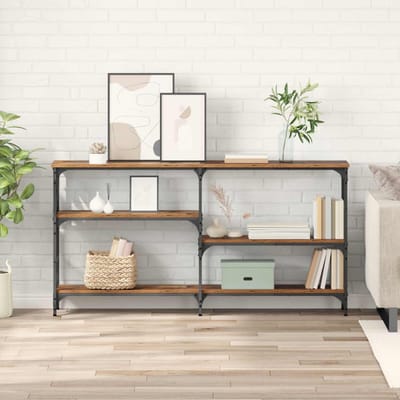 vidaXL - Wandtafel - Oudhout - 150 - x - 29 - x - 76,5 - cm - Bewerkt - hout