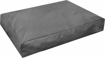 Comfortbag Leatherlook Leer met Zachte Vulling - M - 80 x 55 x 15 cm - Hondenkussen Hondenbed Dierenkussen Boxcomfort - Antraciet Grijs