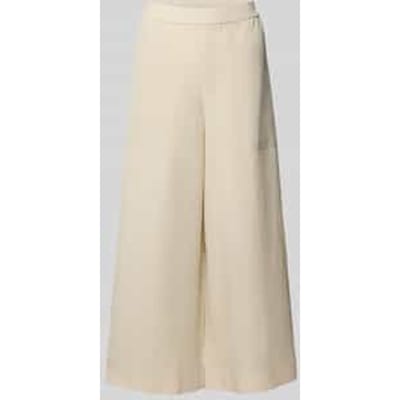 Wide leg culotte van een mix van lyocell en linnen
