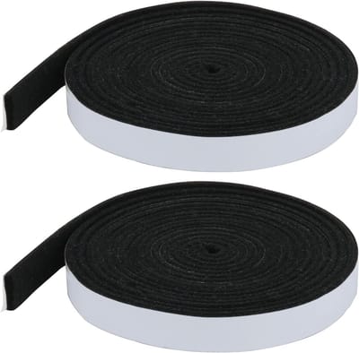 Hittebestendige afdichtband voor barbecue, rookdicht, vuurvast en duurzaam, 2 stuks 3/4" x 1/8", 4.5m lengte