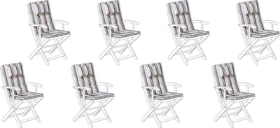 MAUI - Zitkussen set van 8 - Lichtbeige - 40 x 54 cm - Polyester