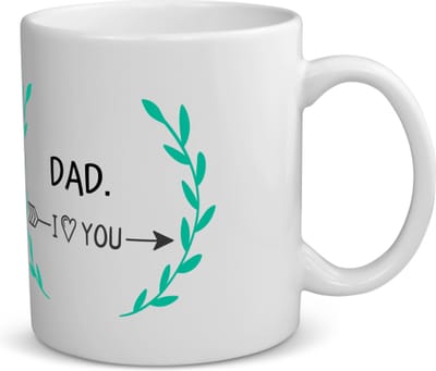 Akyol - dad i love you koffiemok - theemok - Papa - de liefste vader - vader cadeautjes - vaderdag - verjaardag - geschenk - kado - 350 ML inhoud