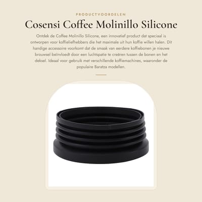 Dailygoods- Koffiemolen - Verbeterde Smaak - Effectieve Afsluiting - Bonenmaler - Compatibel met Baratza Encore - Voedselveilig Silicoon - Vermindert Afval - Koffiecontainer
