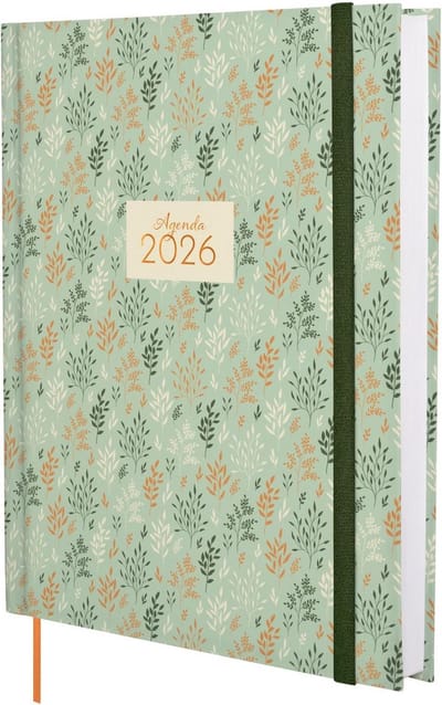 Agenda 2026 Dagplanner Hardcover Jaaroverzicht Januari December