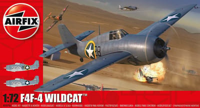 Airfix Modelbouwpakket Militaire voertuigen - 02070A F4F-4 Wildcat Plane Plastic - 1:72 - Modelbouw