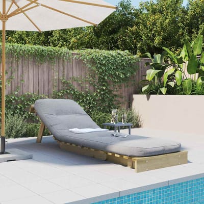 vidaXL - Futon - slaapbank - met - matras - 60x206x11 - cm - geïmpregneerd - hout