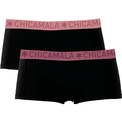 Chicamala Dames Boxershorts – 2 Pack – Ondergoed – Kleding – 95% Katoen – Normale Lengte – Dameskleding – Onderbroeken Dames