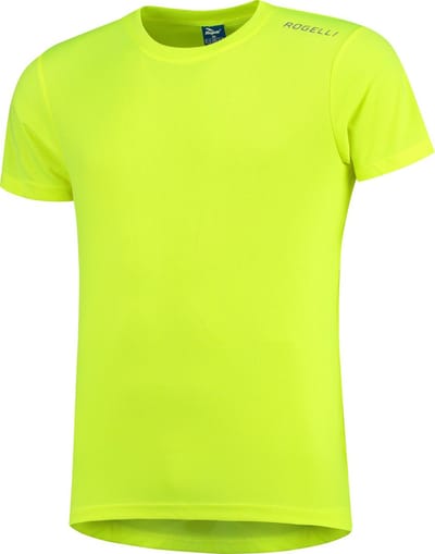 Rogelli Promo Heren Hardloopshirt - Korte mouw - Geel