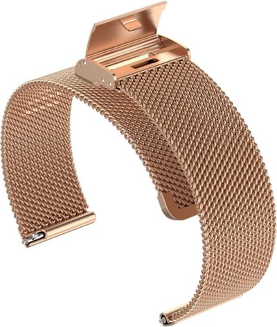 Milanees bandje - geschikt voor Samsung Galaxy Watch 7 / Watch FE / Watch 6 / Watch 6 Classic / Watch 5 / Watch 5 Pro / Watch 4 / Watch 4 Classic - rosegoud