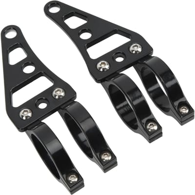 2 Stuks Vork Koplamp Montagebeugel 41mm Motorfiets Koplamp Houder Klemmen Vervanging voor Suzuki black