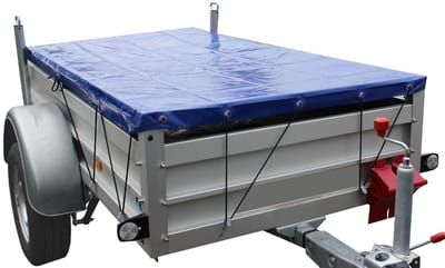 TRUTZHOLM Vlak Dekzeil 2075x1140 mm - Universeel Aanhangwagen Dekzeil met Rubberkoord - Waterdicht Stoffen Huif Aanhanger