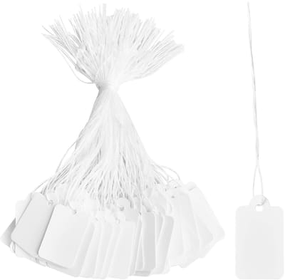 Dailygoods- Prijskaartjes 500 stuks - Etiketten - Labels - Cadeauhangers - Handgemaakte prijslabels - 23 x 14 mm