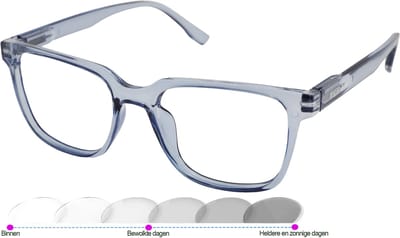 Leesbril Vista Bonita Cubo Photochromic-Kelim Blue-+1.00