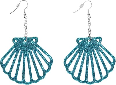 Oorbellen glitter zeemeermin