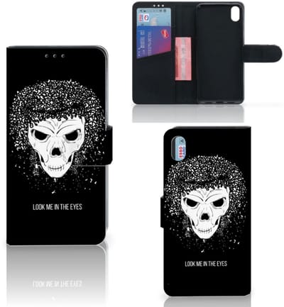 Telefoonhoesje met Naam Xiaomi Redmi 7A Skull Hair