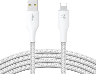 Oplaadkabel - Geschikt voor iPhone Kabel 3 Meter - Wit - Geschikt voor Lightning naar USB Oplader Kabel