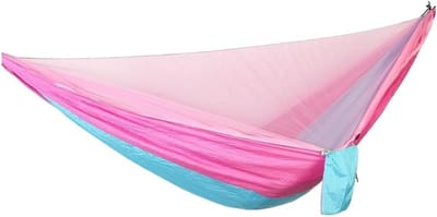 Hangmat met Klamboe - Kampeerhangmat Relax Hangmat - Buiten Ontspannen - Automatisch Openend - 12 kg - Diverse Kleuren