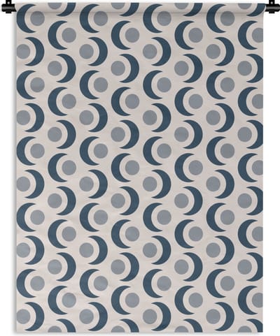 Wandkleed - Wanddoek - Maan - Design - Cirkel - 150x200 cm - Wandtapijt