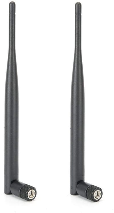 Dailygoody - Dual-Band WIFI-antenne - Hoge Gain Antenne - Versterkt Bereik - Zwart - Netwerkantennes - Ideaal voor Draadloze Router en Apparaten