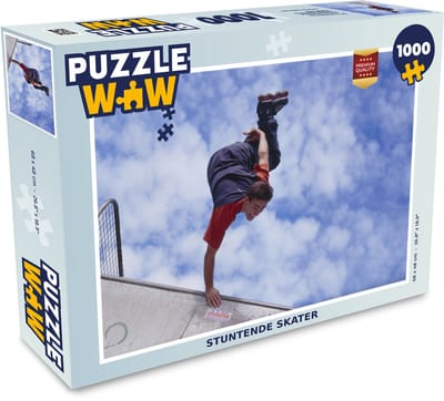 Puzzel Stuntende skater - Legpuzzel - Puzzel 1000 stukjes volwassenen