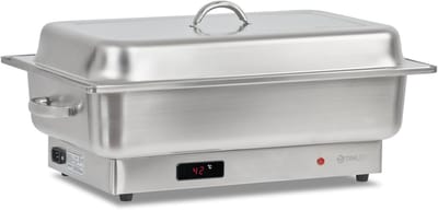 Elektrische Bain Marie - Warmhoudbak Buffet - Eten Warm Houden - Met Temperatuur Display - 9 Liter - Zilverkleurig
