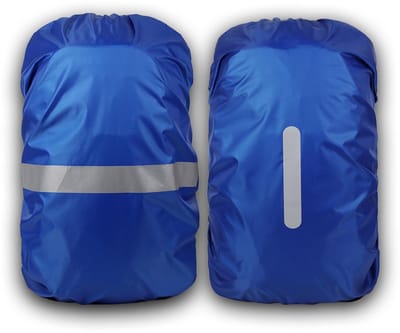 Dailygoods- Regenhoes Set van 2 - Rugzakhoes Waterdicht - Reflecterende Strepen - Regenbescherming - Voor Schooltas - Voor Outdooractiviteiten