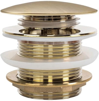 Rea Wastafel Bad Clickwaste Universeel - Geborsteld Goud - 7X7X8Cm