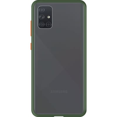 Samsung Galaxy A71 Back Cover - Groen/Transparant