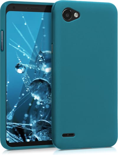kwmobile telefoonhoesje geschikt voor LG Q6 / Q6+ - Hoesje voor smartphone - Back cover in mat petrol