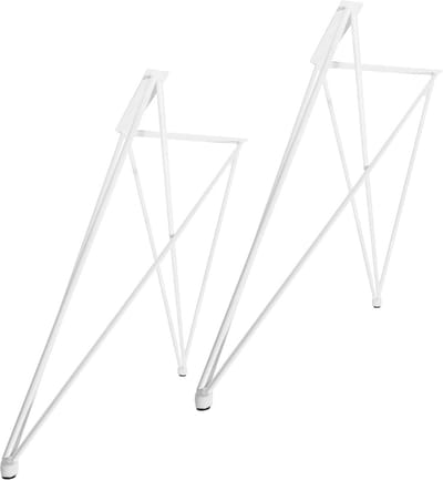 Set van 2 X-vormige Tafelpoten Verstelbaar voor Eettafel of Bureau - 12 mm Staal
