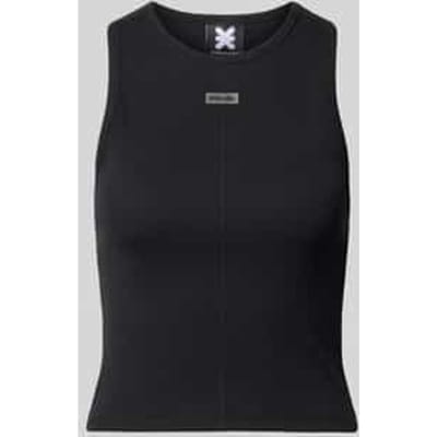 Tanktop met ronde hals en labelpatch