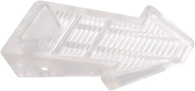 Deurstopper Rubber - Wig Deurstopper - Deuren Open Houden - Antislip Basis - 10 x 5 x 5 cm - Transparant