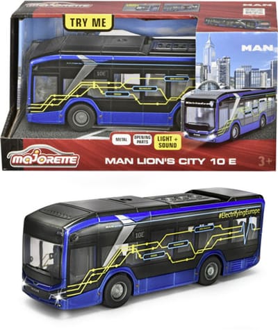 Majorette - Bus MAN Lions City 10 - E-bus - Vanaf 3 jaar