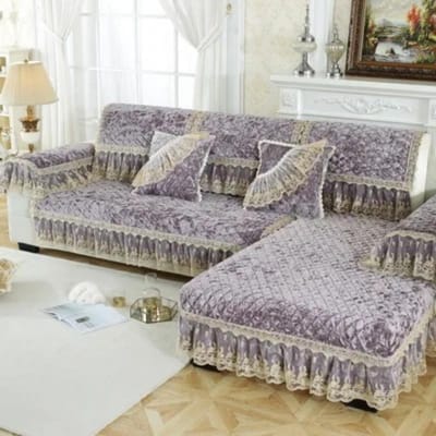 Nordic Winter Warm Pluche Bankkussen Goud Velours Stof Europese Luxe Antislip Bankhanddoek Kant Bankhoezen Voor Woonkamer 40x70cm  Hand towel