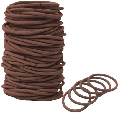 Dailygoods - 50 Stuks Elastische Haarelastiekjes - Dunne Sterke Stretch Haarelastiekjes Haarelastiekjes voor Paardenstaarten Haaraccessoires voor Vrouwen en Meisjes