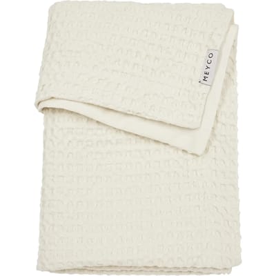 Meyco Baby Wafel Katoen wiegdeken - nature - 75x100cm - 1.0 TOG