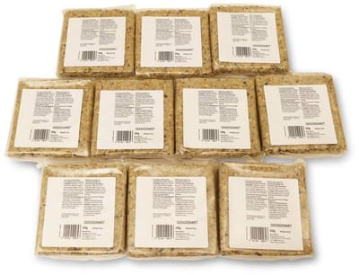 Gifts4Nature - 10 x 300g Vetblokken - Energierijk vogelvoer voor alle seizoenen - Natuurlijke ingrediënten