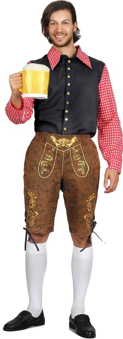 Vegaoo - Lederhosen bierfeest kleding voor heren