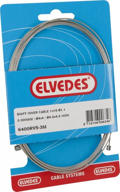 Elvedes Derailleur Binnenkabel 3000 Mm Zilver
