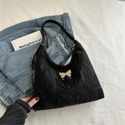 Nieuwe Koreaanse Versie van Lente Gepersonaliseerde Casual Grote Capaciteit Mooie Niche Eenvoudige Schouder Enkele Schouder Schuin Overdwars Draagtas gray