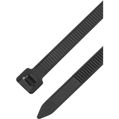 100 STKS Heavy Duty Nylon Kabelbinders Treksterkte Zelfsluitende Draadbinders voor Pijpleiding5x300 mm / zwart