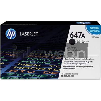 Tonercartridge hp ce260a 647a zwart