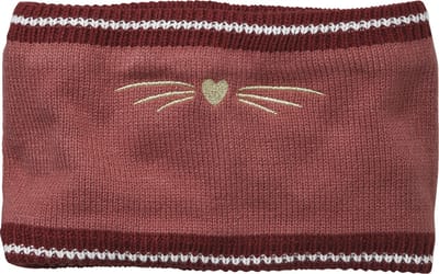 Vertbaudet Snood met geborduurde kat in geribd breisel